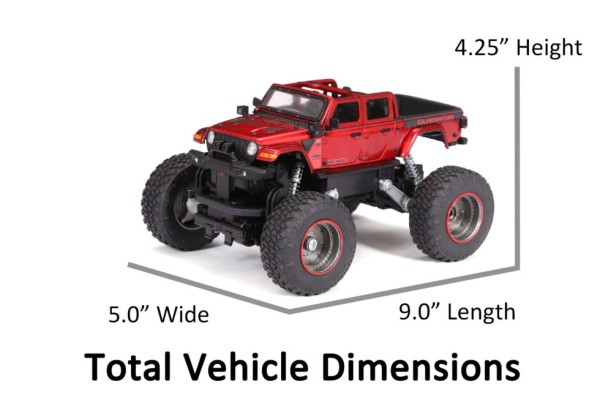New Bright 9in R/c 4x4 Heavy Metal Jeep Gladiator Ffjusb 2.4ghz
