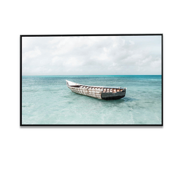 Boats On Water Canvas With frame