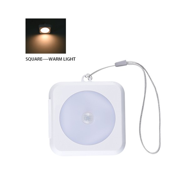 WATTSON | Ensemble de 2 lampes carrées à détecteur de mouvement infrarouge
