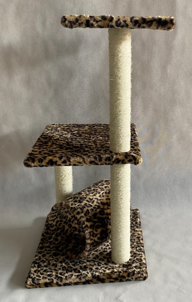 Cat Tree 1.5cm Chipboard 5.4cm Dia 400g Plush 3mm Rope