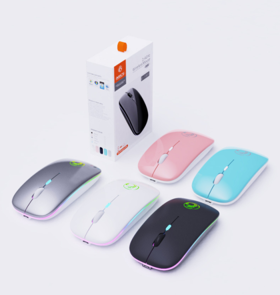 Wattson - Wireless BT Rechargeable Mouse - Led Light