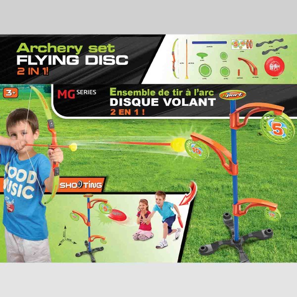 Jeu de tir à l'arc et disque volant