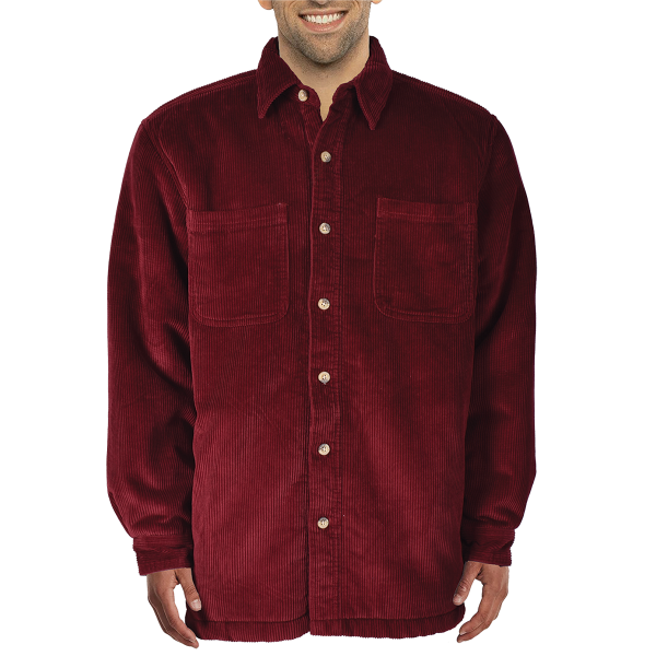 Veste sherpa en velours côtelé pour homme