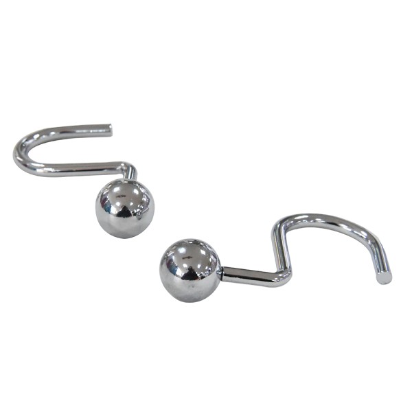 Shower Curtain Hooks 12pcs Set 24b
