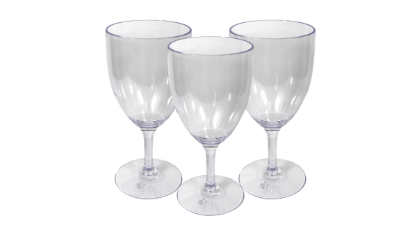 Gobelet 7in Set/3 Acrylic Clear