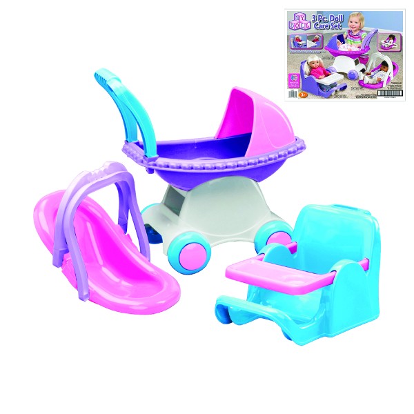 3-Piece Doll Care Play Set
