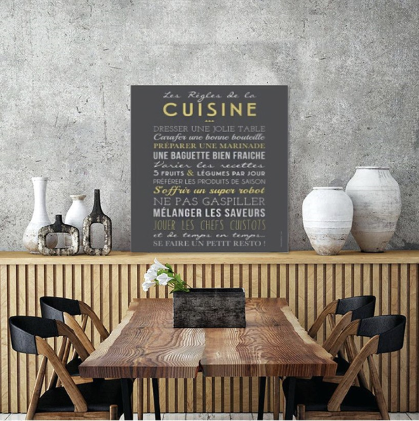 Les Règles de la Cuisine Wall Art