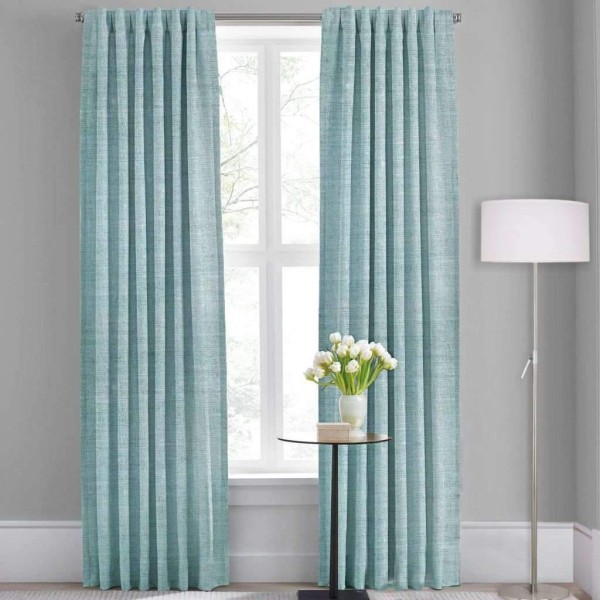 Lauren Taylor - Lino Faux Linen Back Tab Panel 52x96