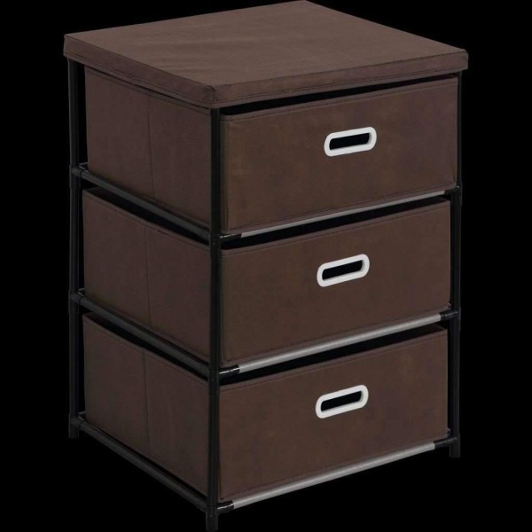 Studio 707 - 3 Tier Storage Shelving, Taupe - Magasins Hart | Hart Stores