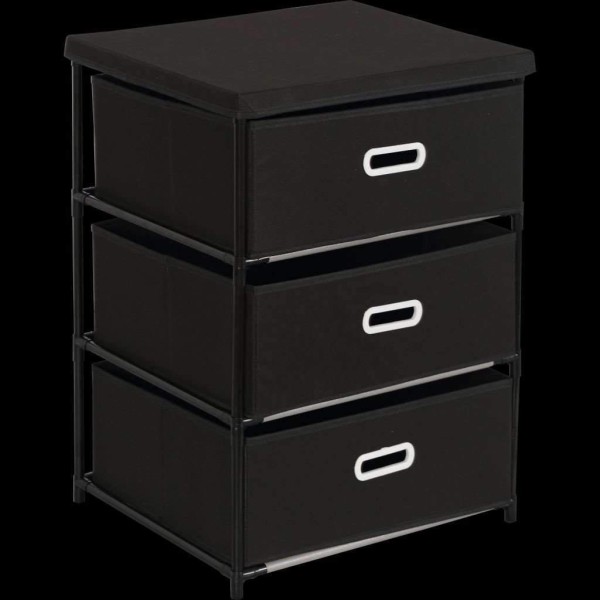 Studio 707 - 3 Tier Storage Shelving, Black - Magasins Hart | Hart Stores