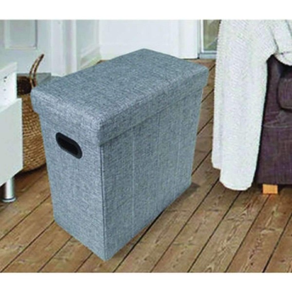 Foldable Basket With Handles Light Grey 10x10x11 - Magasins Hart | Hart Stores