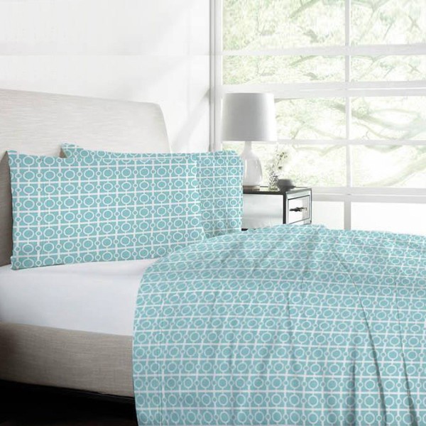 Adrien Lewis - Peachskin Printed Sheet Set - Magasins Hart | Hart Stores