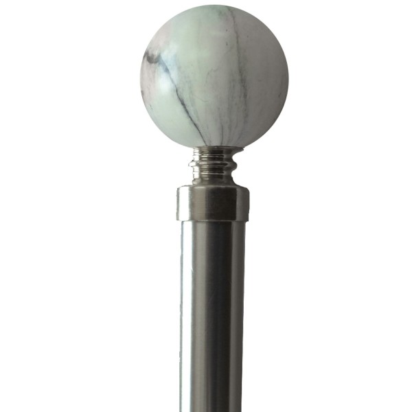 CARRERA MARBLE POLE SET - ROUND WHITE - Magasins Hart | Hart Stores