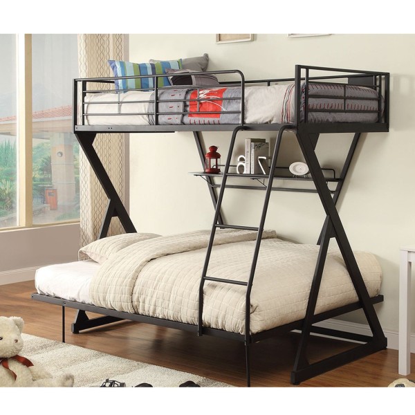 Zazie - Metal Bunk Bed Frame Twin/Full - Magasins Hart | Hart Stores