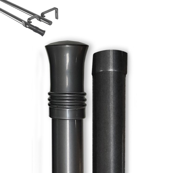 STANNIS DOUBLE POLE SET - GUNMETAL