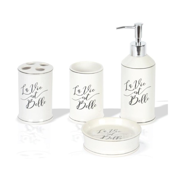 4 pièces accessoires de salle de bain