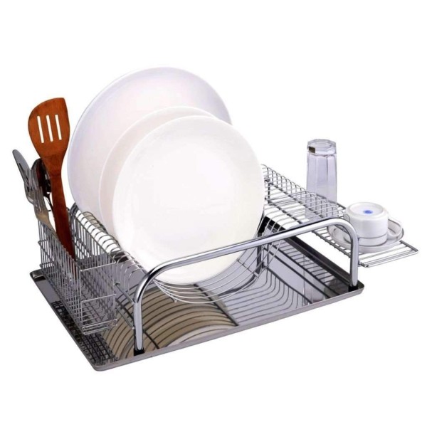 Sandra Venditti - Chrome Dish Rack, 23.2x5.68