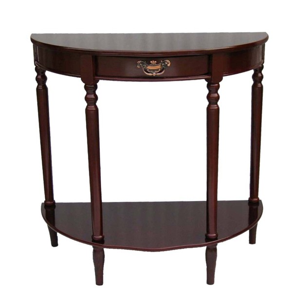 Dark Cherry Demi-Lune Hall Console - Magasins Hart | Hart Stores