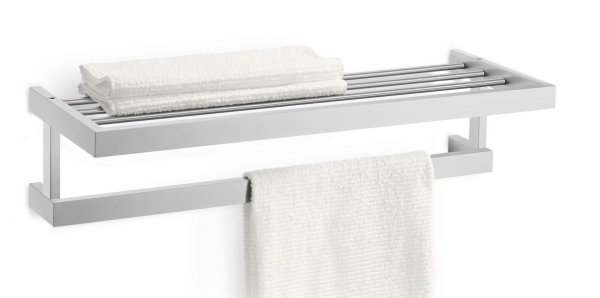 Chrome Steel Wall Mounted Towel Rack Sandra Venditti