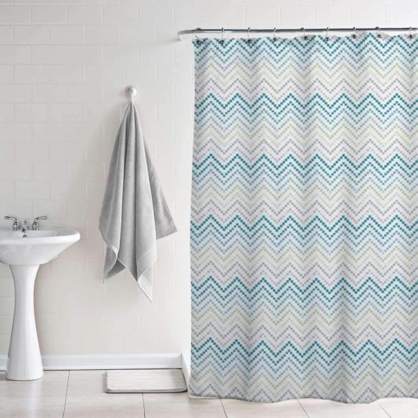 Bloom Peva Printed Shower Curtains - Chevron - Magasins Hart | Hart Stores