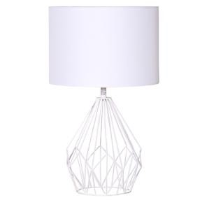 White Modern Metal Wire Lamp with Shade - Magasins Hart | Hart Stores