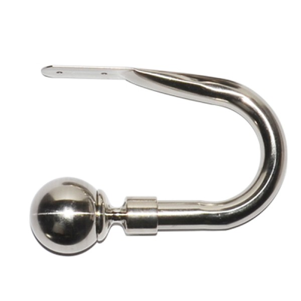 BRONN SPHERE CURTAIN HOLDBACKS - SILVER - SET OF 2 - Magasins Hart | Hart Stores