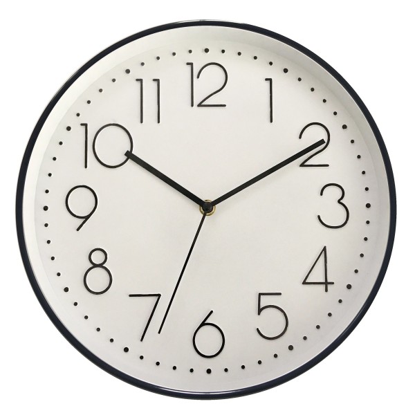 Wall Clock - Black & White - 12'' - Magasins Hart | Hart Stores