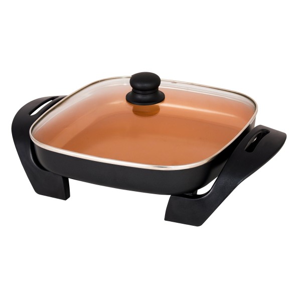 À la Cuisine - 30 cm Electric Skillet with Ceramic Copper Finish - Magasins Hart | Hart Stores