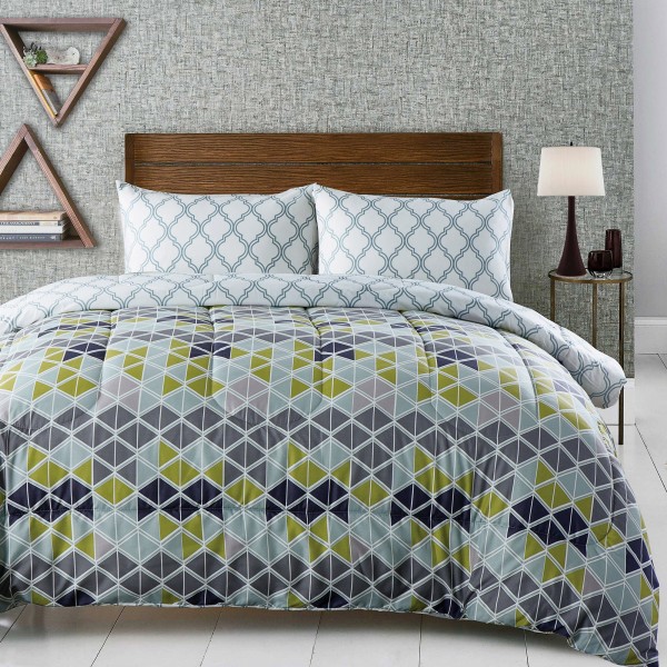 Jarvis - Reversible 3 Piece Comforter Set - Magasins Hart | Hart Stores
