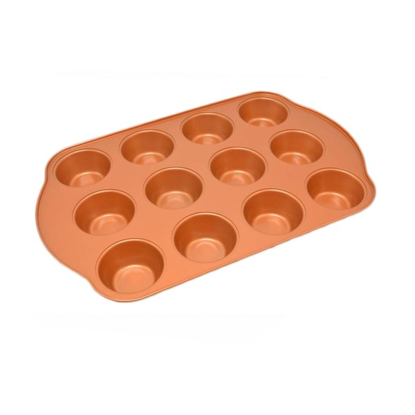 Copper Coated Anti-stick Muffin Pan - Magasins Hart | Hart Stores