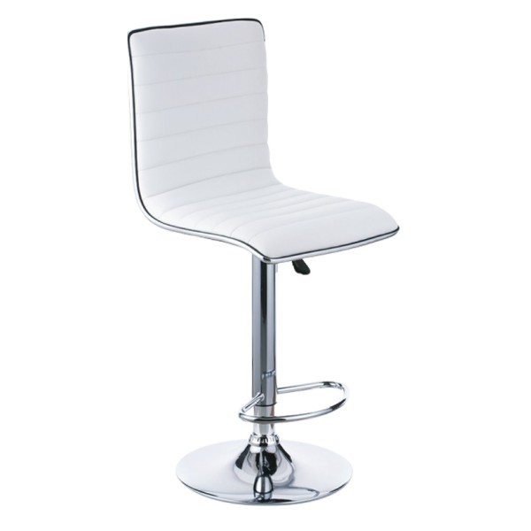 Tabouret de bar rembourré en simili cuir
