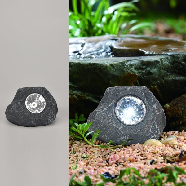Solar Powered Garden Stone Look Light 14x10x9CM - Magasins Hart | Hart Stores