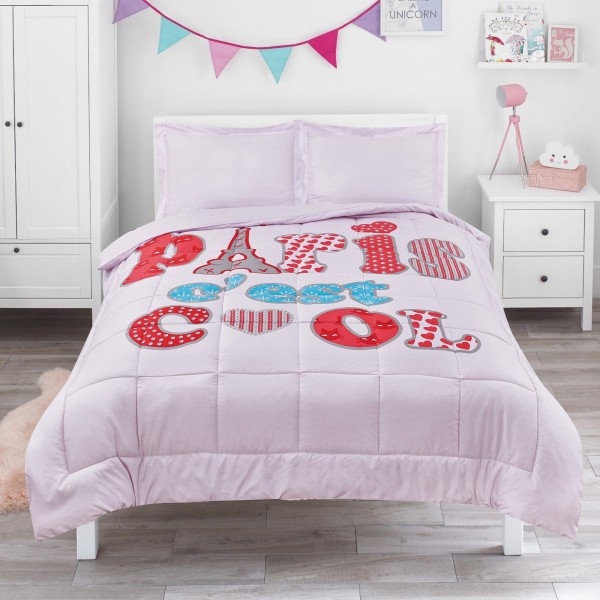 Paris C'est Cool - 3 Piece Comforter Set - Magasins Hart | Hart Stores