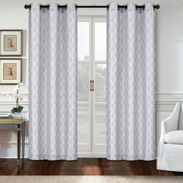 Amalfi - 2 Pack Printed Canvas Grommet Top Panels 38x84'' - Magasins Hart | Hart Stores