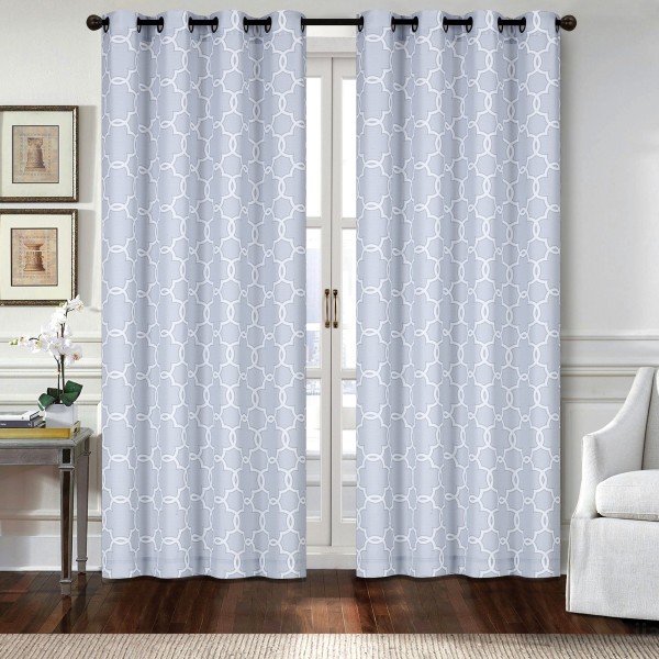 Venice - 2 Pack Printed Canvas Grommet Panels | 52