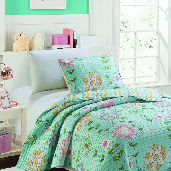 Margarita Blossoms - 3 Piece Reversible Quilt Set - Magasins Hart | Hart Stores