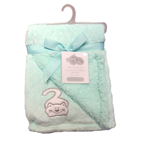 Couverture pour bébé en velours matelassé 30x40