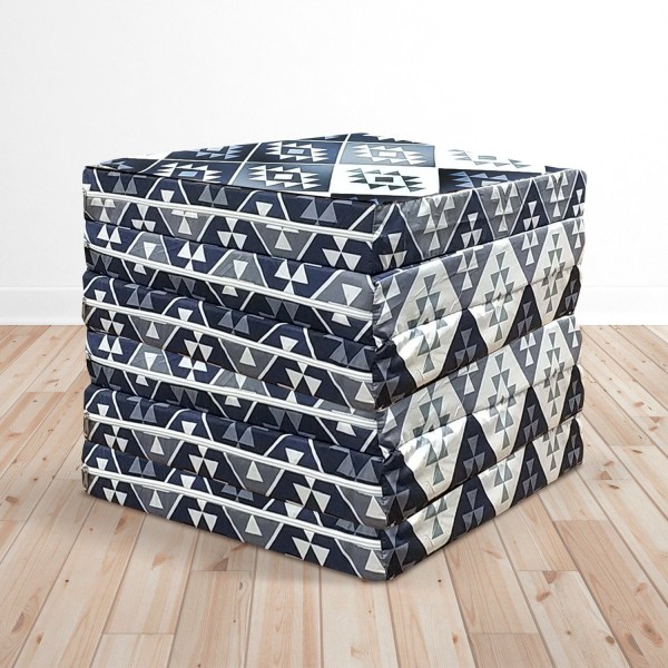 Foldable Full Size Foam Mattress in Assorted Prints