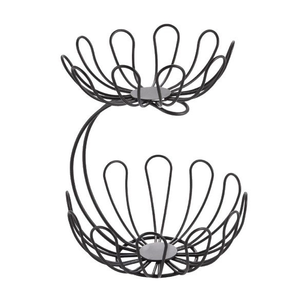 2 tier black Fruit Basket - Magasins Hart | Hart Stores