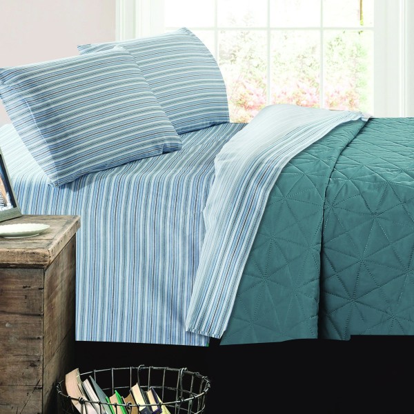 Mari & Mac - Patchwork Stripe - Sheet Set - Magasins Hart | Hart Stores