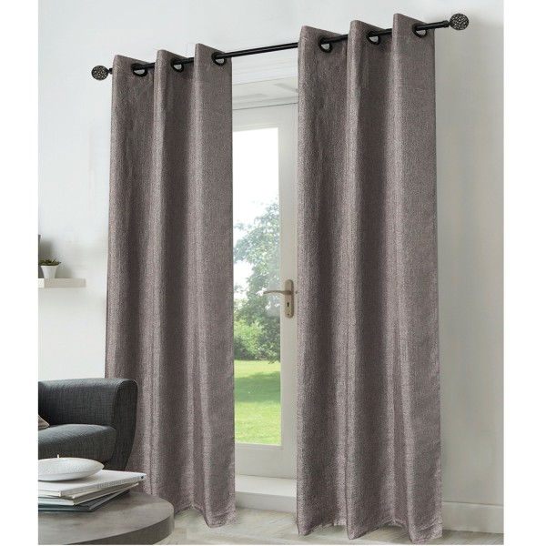 Harper - 2 Pack Faux Linen Grommet Top Panels | assorted colours - Magasins Hart | Hart Stores
