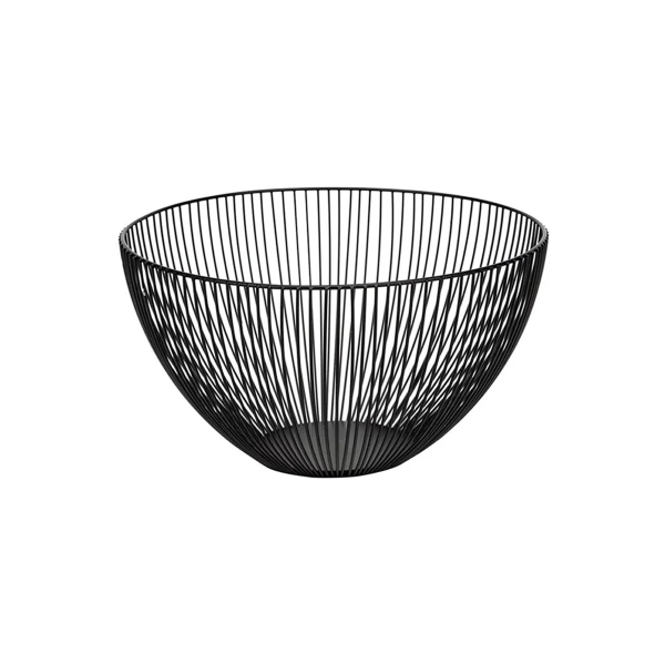 Fruit Basket Black Wire Dia 25cm