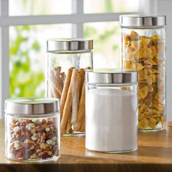 Glass Canisters with Lids