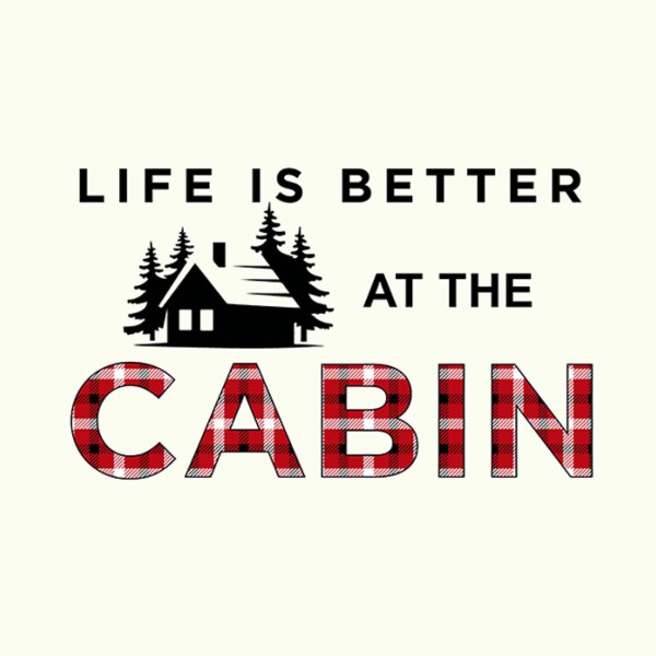 Life is Better at the Cabin White Plush Mink Throw 50x60 - Magasins Hart | Hart Stores