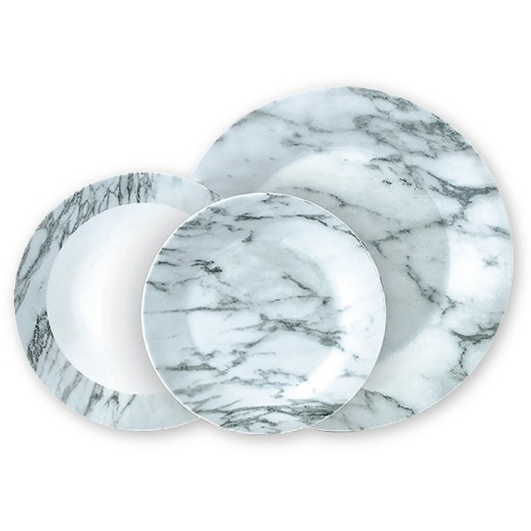 MARBLE 12-Piece Dinnerware Set - Magasins Hart | Hart Stores