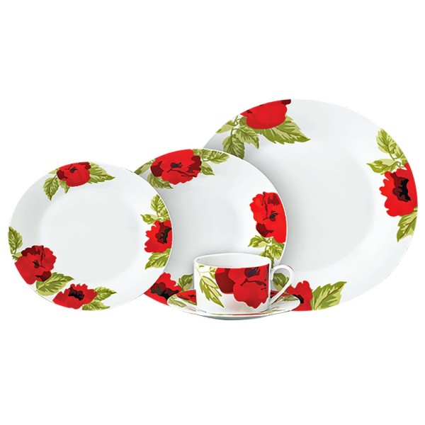 PEONIES - 20 Piece Dinnerware Set - Magasins Hart | Hart Stores