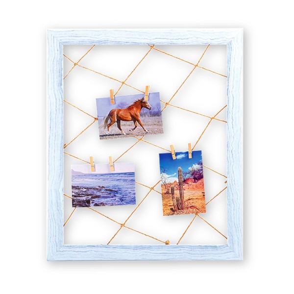 Cadre avec pince pour photo en couleur pastel
