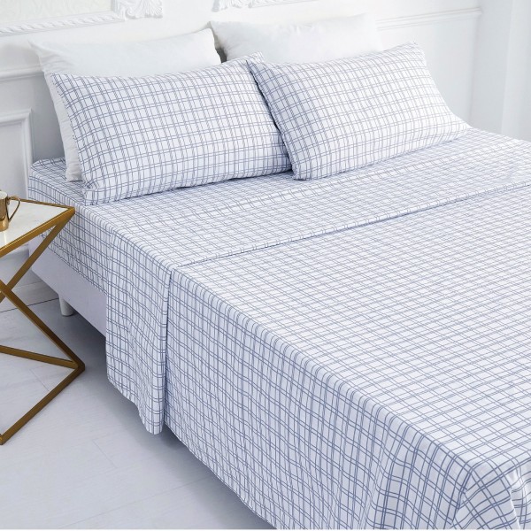LAUREN TAYLOR - Ensemble de draps en microfibre au touche doux