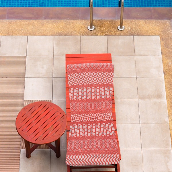Paradisio Red High Back Chair Pad - Magasins Hart | Hart Stores