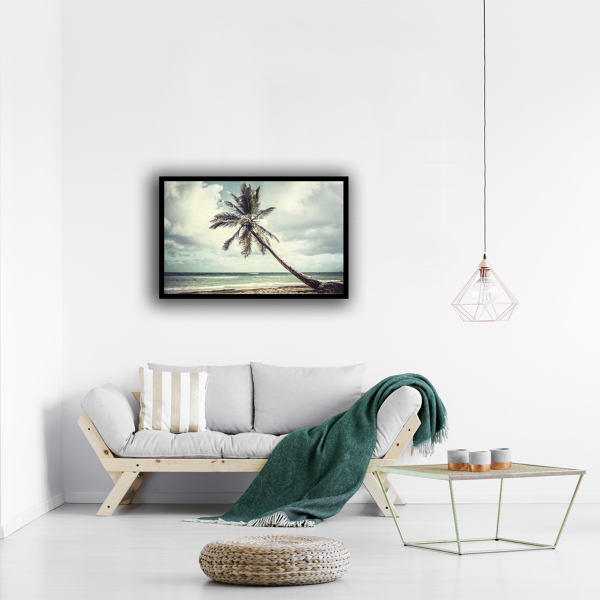 Bord de mer, Toile Encadrée